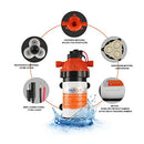 SEAFLO DC12V Water Diaphragm Pump For Marine Boat RV - Self Priming