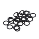 25 Pieces Black Motorcycle Engine Oil Drain Plug Seal Ring For Harley