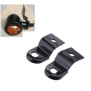 Pair Black Front Rear Turn Signal Relocater Holder for Harley Dyna 1996-2012