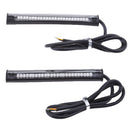 25 LED Motorcycle Light Flexible Strips License Plate Turn Signal Amber