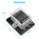 6-Way Car Blade Fuse Box Block Holder ATO/ATC Automobile Marine Boat DC32V