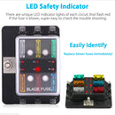 6-Way Car Blade Fuse Box Block Holder ATO/ATC Automobile Marine Boat DC32V