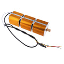 Waterproof Handlebar Bluetooth Motorcycle Stereo Speaker Audio System MP3 SD FM Radio ATV UTV Gold