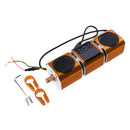 Waterproof Handlebar Bluetooth Motorcycle Stereo Speaker Audio System MP3 SD FM Radio ATV UTV Gold