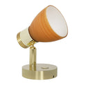 Retro Corridor Wall Lamp Golden Lampshade Led Bedside Touch Dimming Light 3W