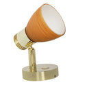 Retro Corridor Wall Lamp Golden Lampshade Led Bedside Touch Dimming Light 3W