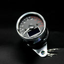 12V Motorcycle Odometer Speedometer Fuel Level Gauge Black Face