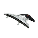 Motorcycle Motorbike Eagle Head Ornament w/Red Lighted Eye Chrome Black Aluminum Front Fender