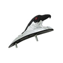 Motorcycle Motorbike Eagle Head Ornament w/Red Lighted Eye Chrome Black Aluminum Front Fender