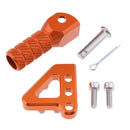 Orange Rear Pedal Step Plate & Gear Shifter Shift Lever Tip for KTM EXC 125-530