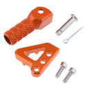 Orange Rear Pedal Step Plate & Gear Shifter Shift Lever Tip for KTM EXC 125-530