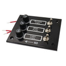 3 Gang Marine Switch Panel with 5A Fuse Circuit Breaker for Boats Caravans RV 12 Volt Switch Panel New
