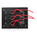 3 Gang Marine Switch Panel with 5A Fuse Circuit Breaker for Boats Caravans RV 12 Volt Switch Panel New