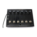 12V Rocker Switch Panel 6 Gang Circuit Breaker RV Car Boat Marine Accessory