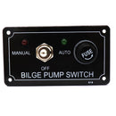 Plastic Boat Bilge Pump Switch W/ LED Light Indicator - 3 Way Control Panel Marine