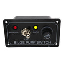 Plastic Boat Bilge Pump Switch W/ LED Light Indicator - 3 Way Control Panel Marine