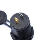 Universal Car Boat 2 Pin Dual USB Charger Socket Plug With Waterproof Cover