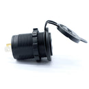 Universal Car Boat 2 Pin Dual USB Charger Socket Plug With Waterproof Cover