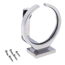 POLISHED 316 STAINLESS STEEL OPEN RING CUP DRINK HOLDER BRACKET