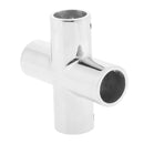 Marine Boat Yacht 316 Stainless Steel 4-Way Hand Rail Fitting 22mm 7/8