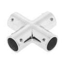 Marine Boat Yacht 316 Stainless Steel 4-Way Hand Rail Fitting 22mm 7/8