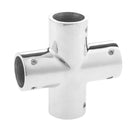 Marine Boat Yacht 316 Stainless Steel 4-Way Hand Rail Fitting 25mm 1