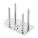 Boat Marine Grade Stainless Steel Flush Door Concealed Hinge 70 X 40 X 4 mm