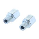 Pair Motorcycle Mirror Adapters Reverse 10mm Mount to Postive 10mm
