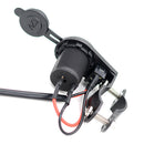 Universal Motorcycle Car Cigarette Lighter Power Socket with On Off Switch