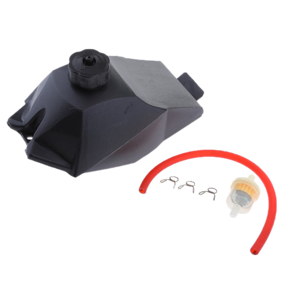 1 Set Gas Fuel Petrol Tank with Cap & Fuel Filter & Red Hose Pipe Kit 49cc