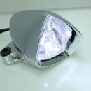 12V New Chrome Triangle Motorcycle Driving Fog Light Spot Lamp 95mm 3.74