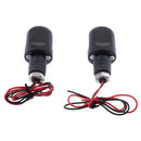 Motorcycle 22mm 7/8" Handlebar LED Turn Signal Blinker Indicator Light 12V Clear Lens