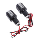 Motorcycle 22mm 7/8" Handlebar LED Turn Signal Blinker Indicator Light 12V Clear Lens