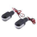Motorcycle 22mm 7/8" Handlebar LED Turn Signal Blinker Indicator Light 12V Clear Lens