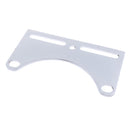 Motorcycle Bottom Mount Dual Headlight Head Light Bracket For Harley Silver