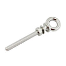 60mm Long Shank Collared Eye Bolt - Marine 316 Grade Stainless Steel