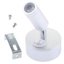 12V 3W 3000K Interior LED Spot Reading Light Wall Mount Silver