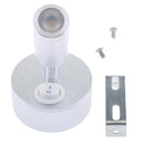 12V 3W 3000K Interior LED Spot Reading Light Wall Mount Silver