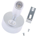 12V 3W 3000K Interior LED Spot Reading Light Wall Mount Silver