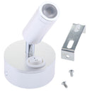 12V 3W 3000K Interior LED Spot Reading Light Wall Mount Silver