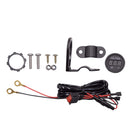 Motorbike 12-24V Red LED Digital Display Voltmeter Volt Gauge With Switch
