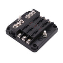 6 Way DC 32V Fuse Holder Box With Spade Terminals 5A 10A 15A 20A Fuse