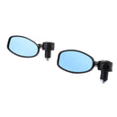 Universal Black Motorcycle 7/8'' Handle Bar End Side Mirrors for Cruiser Sport Bikes