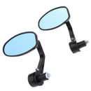 Universal Black Motorcycle 7/8'' Handle Bar End Side Mirrors for Cruiser Sport Bikes