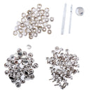 153Pcs Stainless Steel Boat Marine Cover Fastener Snap 15mm Screw Kit with Installation Tool