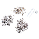 153Pcs Stainless Steel Boat Marine Cover Fastener Snap 15mm Screw Kit with Installation Tool