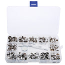 153Pcs Stainless Steel Boat Marine Cover Fastener Snap 15mm Screw Kit with Installation Tool