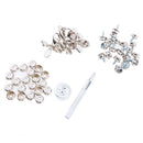 152Pcs Boat Canvas Fabric Snap Cover 3/8'' Screw Stud Button Socket Fastener Kit