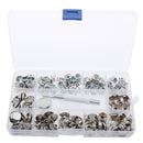 152Pcs Boat Canvas Fabric Snap Cover 3/8'' Screw Stud Button Socket Fastener Kit