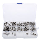 100 Pieces Stainless Steel Fastener Snap Set, Include Button Stud Socket